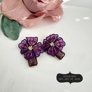 Mignonne Gavigan Julian Pansy Earrings